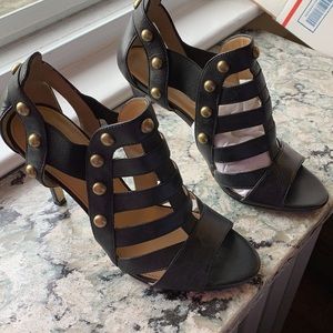 Boutique 9 Studded Caged Heeled Sandals 7.5